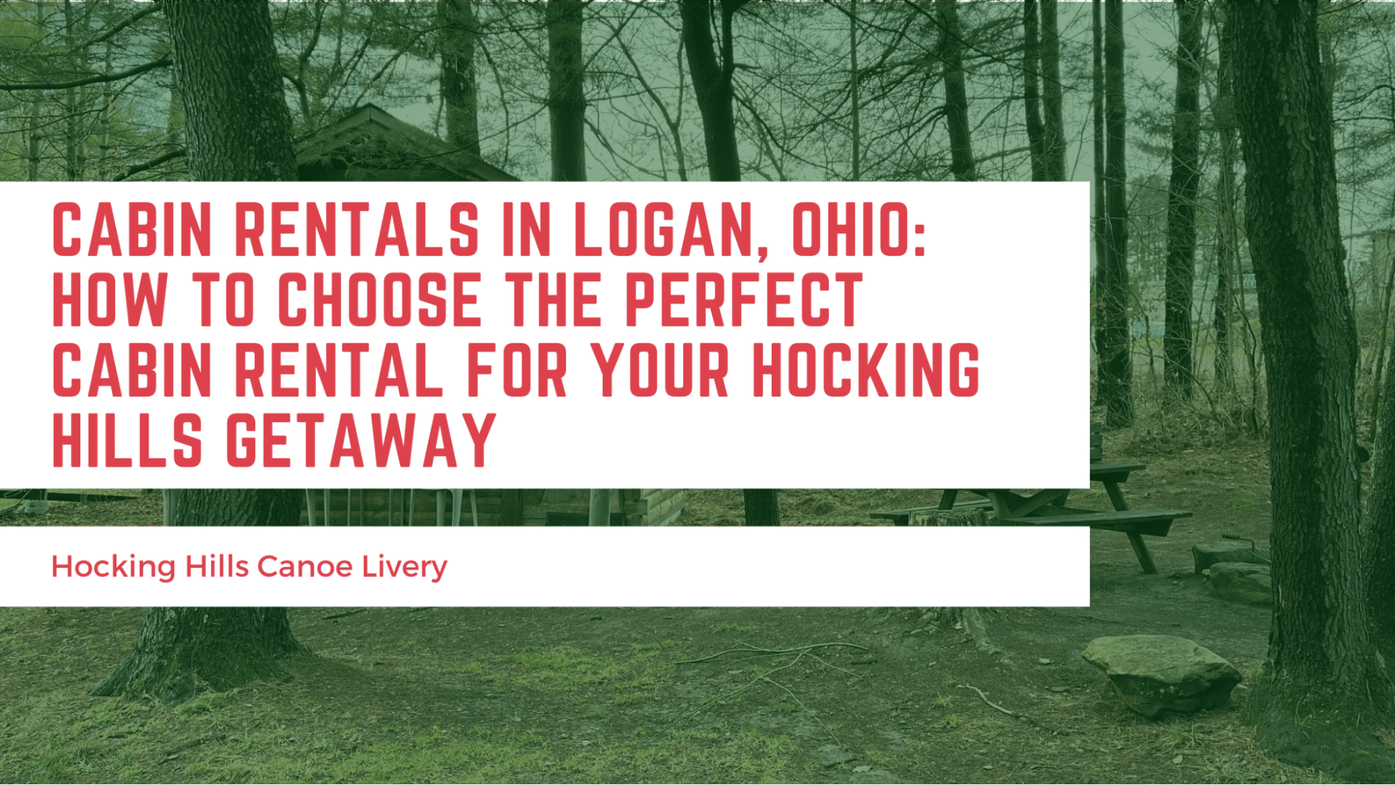 Cabin Rentals Blog Header